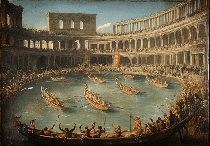 Colosseo con acqua