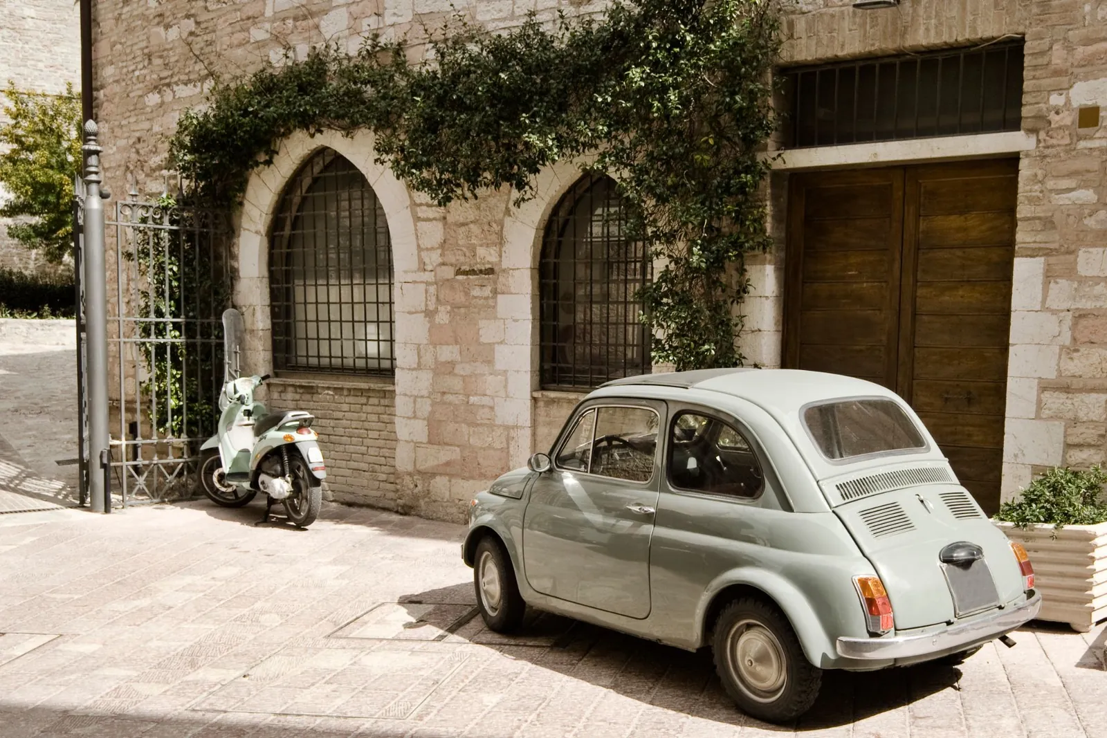 Recorrido en coche antiguo en el Fiat 500 Cabriolet