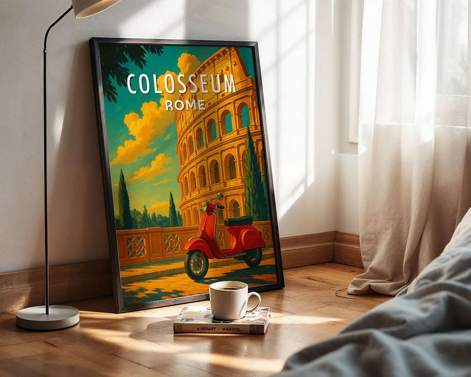 Poster del Colosseo in acquerello moderno – view 3