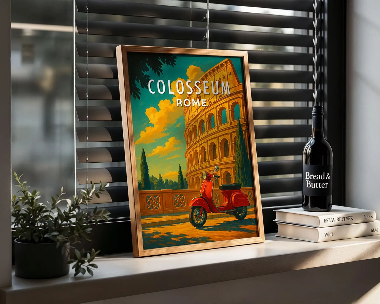 Poster del Colosseo in acquerello moderno – view 2