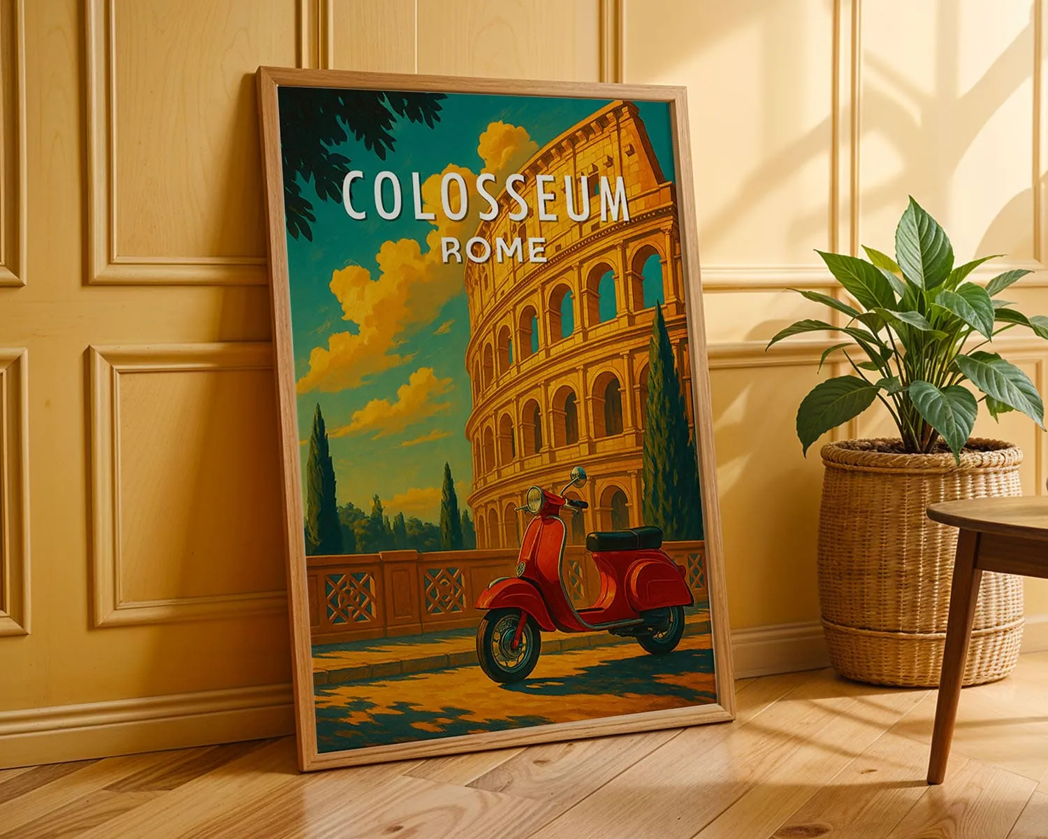 Poster del Colosseo in acquerello moderno – view 4