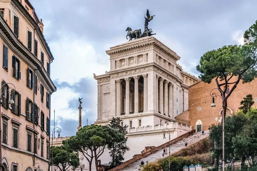 National Monument to Victor Emmanuel II, Rome in January