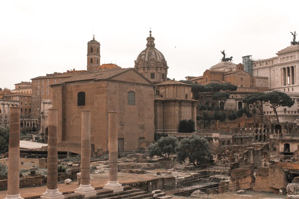 The Palatine Hill, where both legend and archaeology agree Rome began