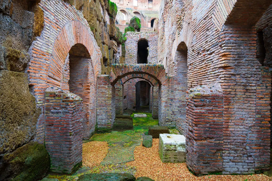 The hypogeum – an underground network that housed animals and gladiators.