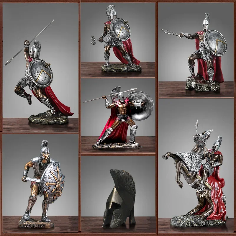 Spartaner Resin-Statue – Wohndeko – view 2