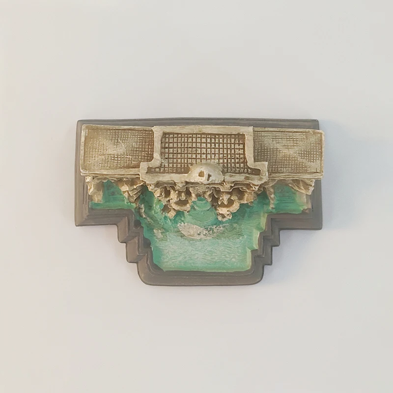 Trevi-Brunnen 3D-Modell beige-blau – view 2
