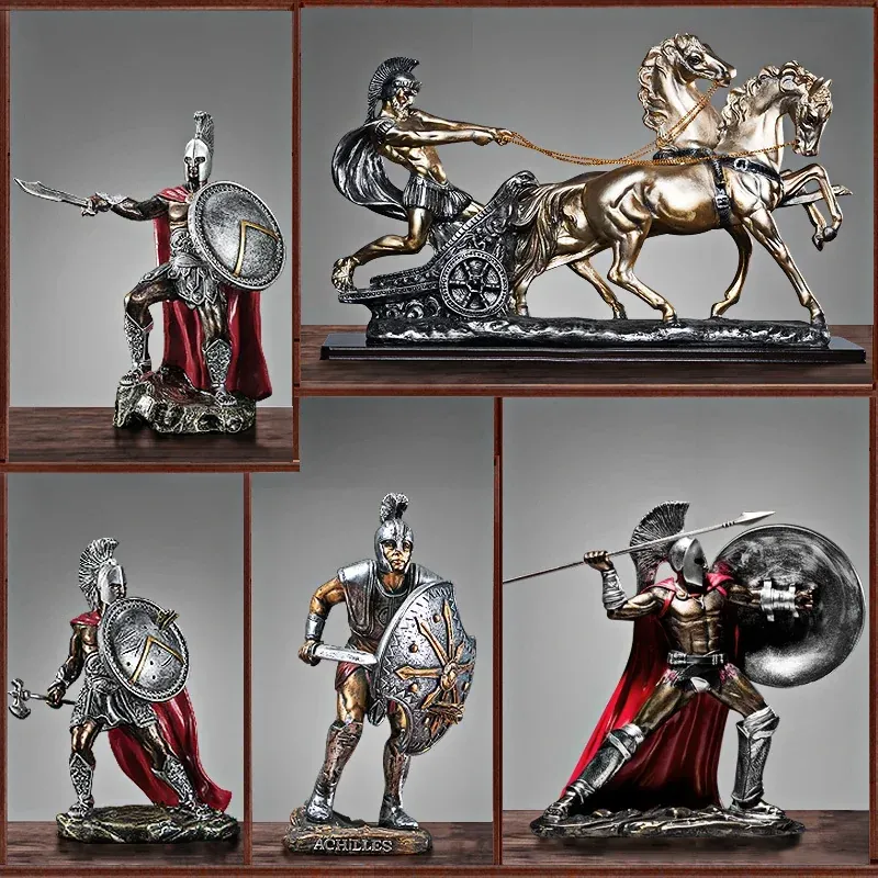 Spartaner Resin-Statue – Wohndeko – view 4