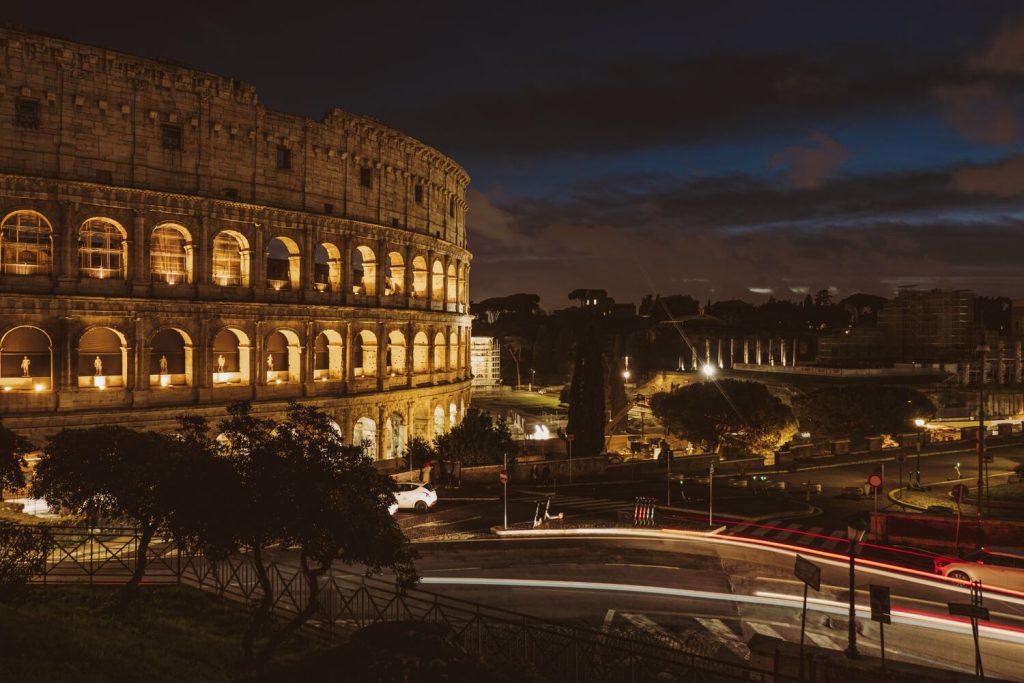 Næturferð Colosseum með leiðsögumanni