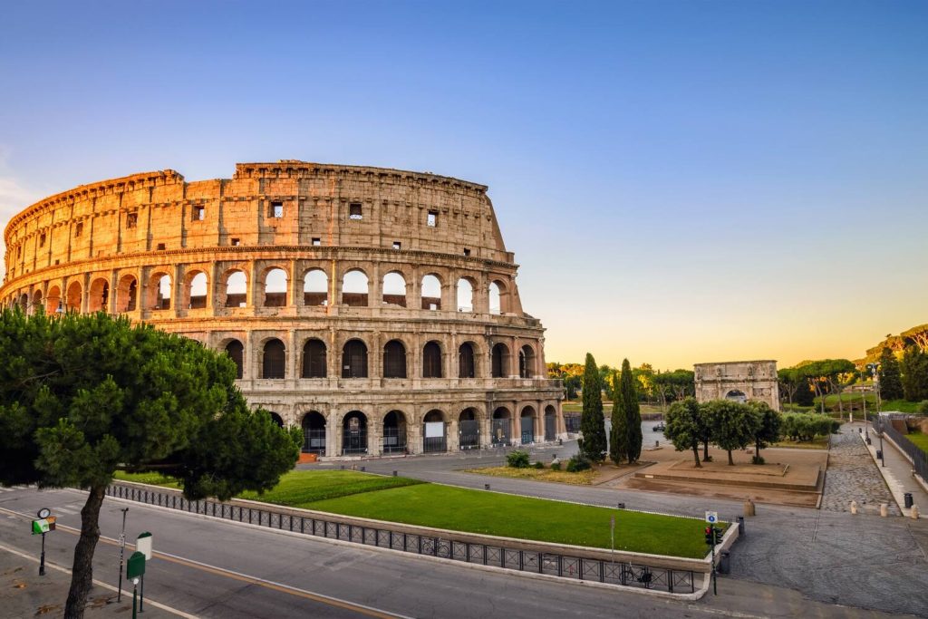 Sunset at the Colosseum