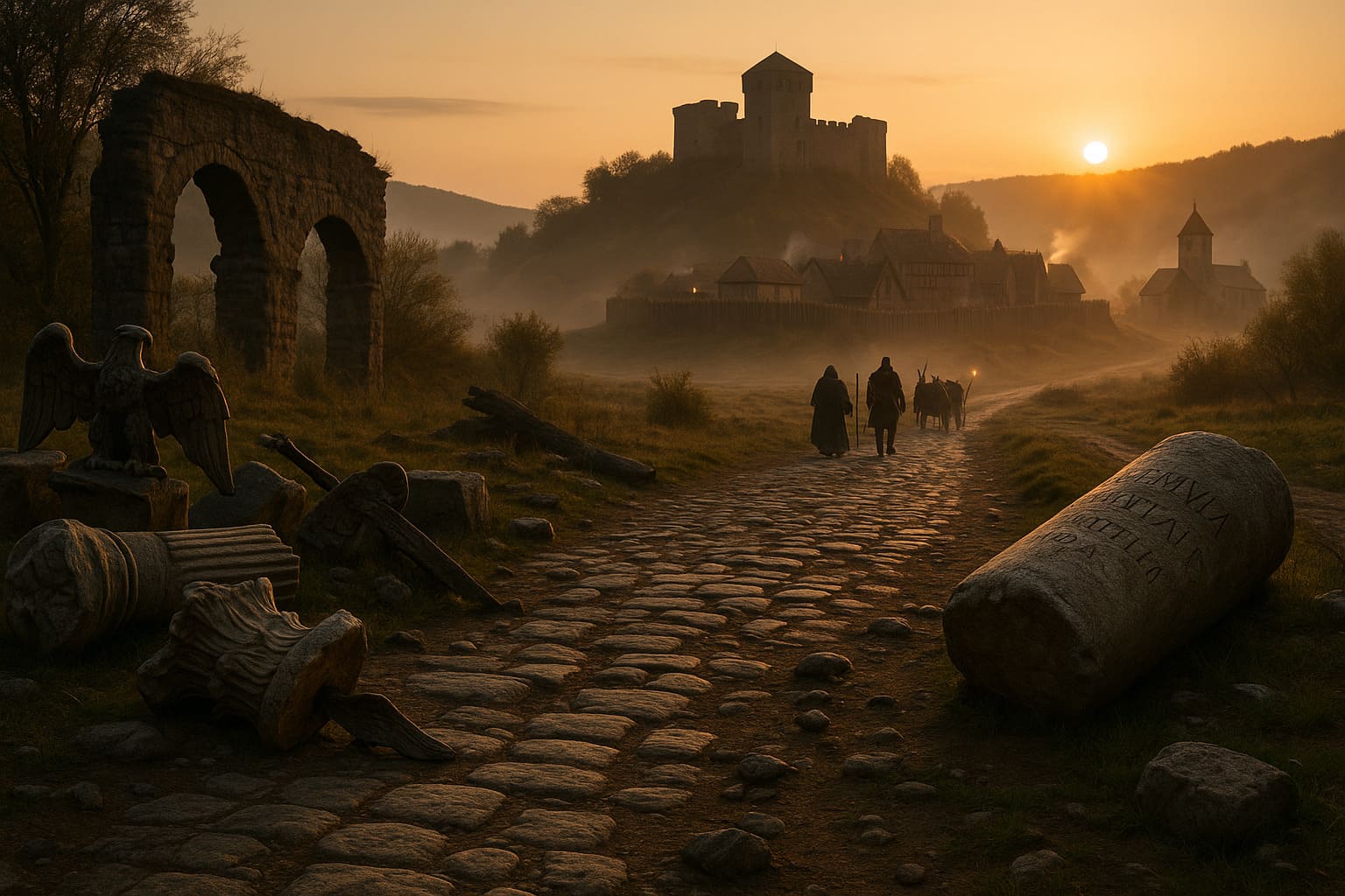 How did the fall of rome impact western europe