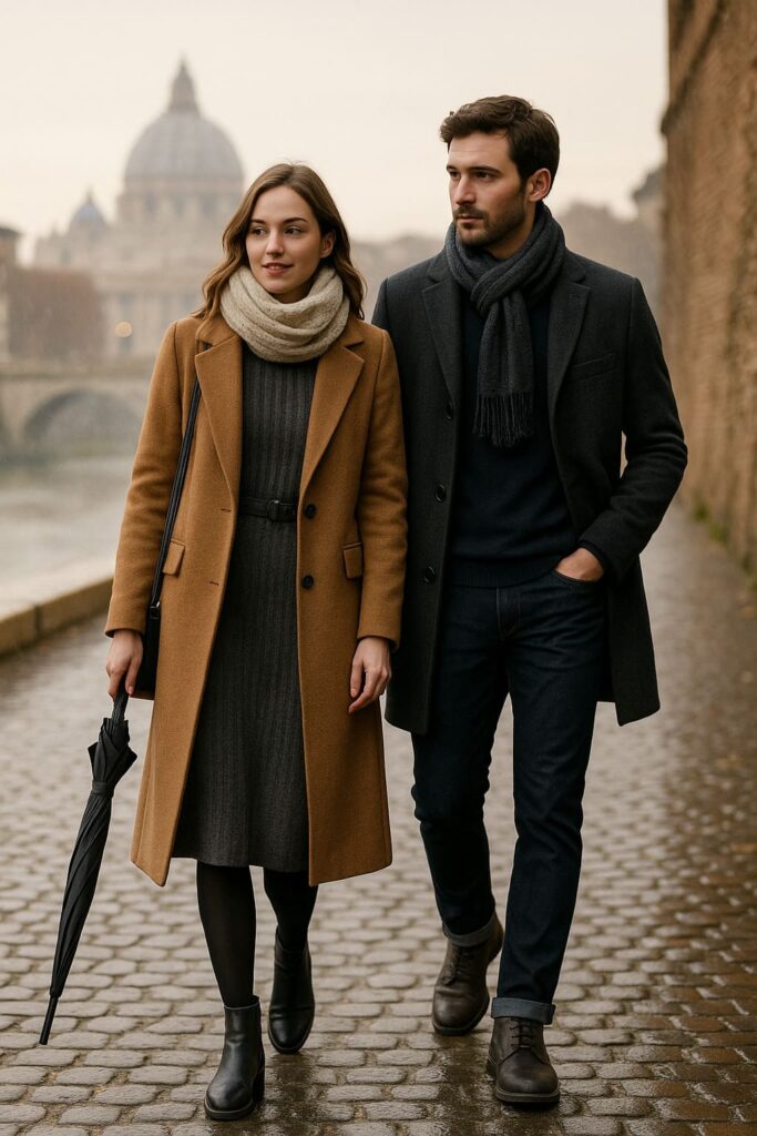 Conjunto de invierno en Roma