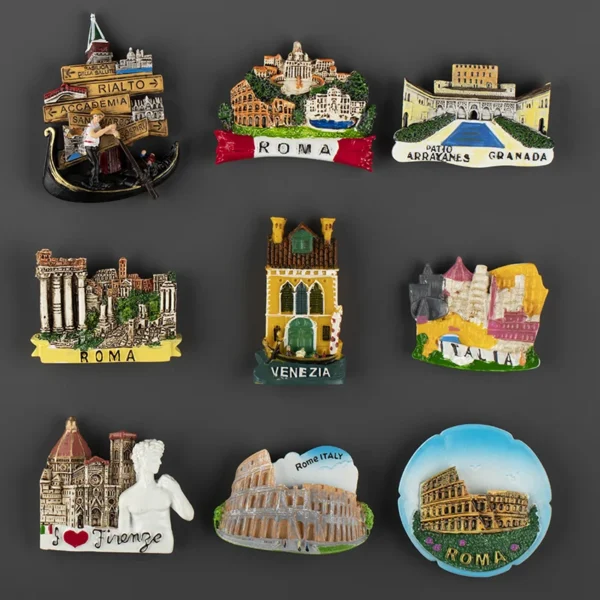 Italy Fridge Magnets 3D