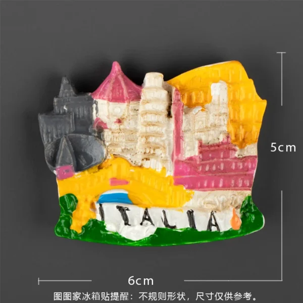 Italy Fridge Magnets 3D - immagine 10