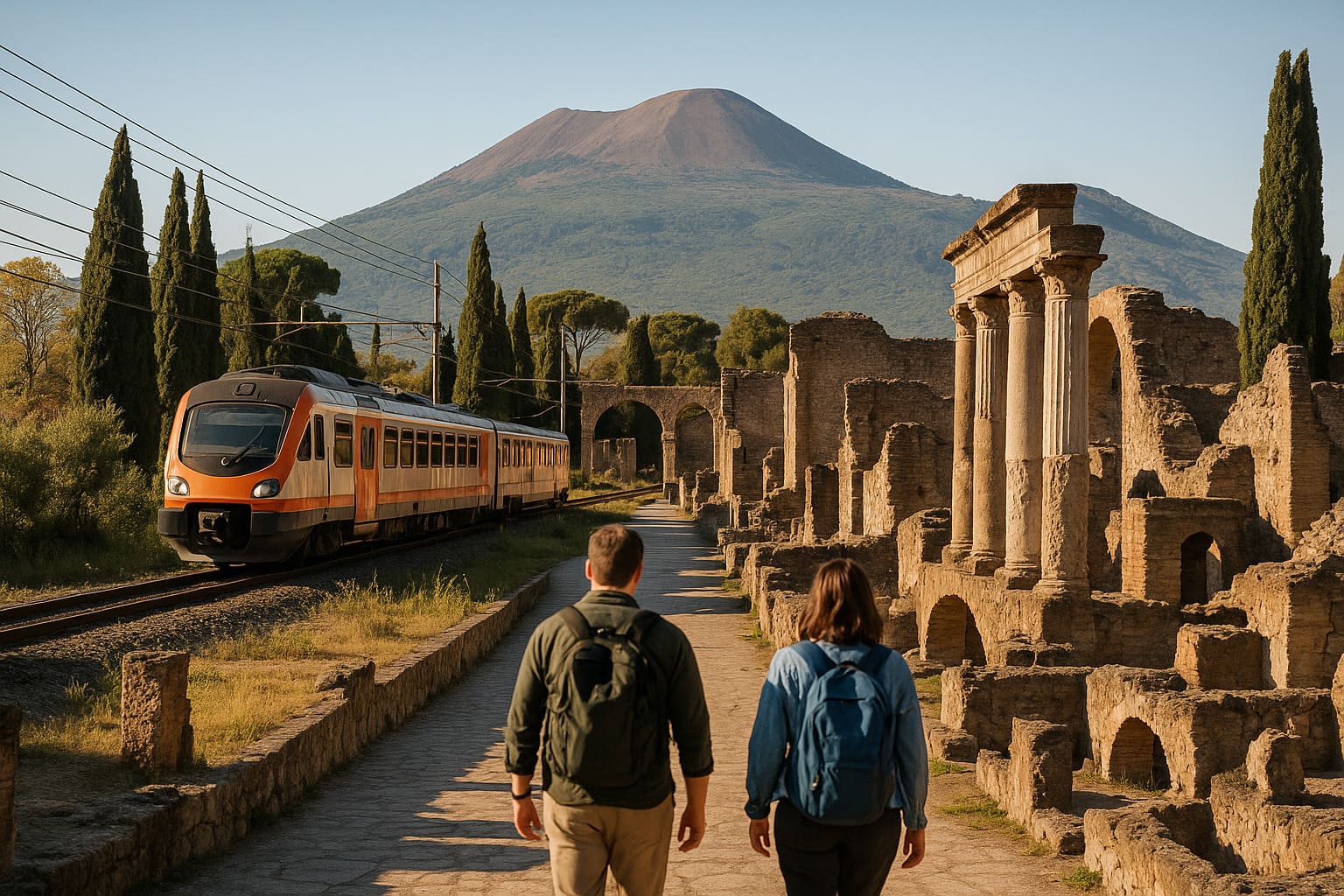 How far is pompeii from rome