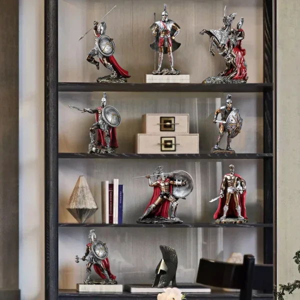 Spartan Resin Statue - Home Decor - Image 3