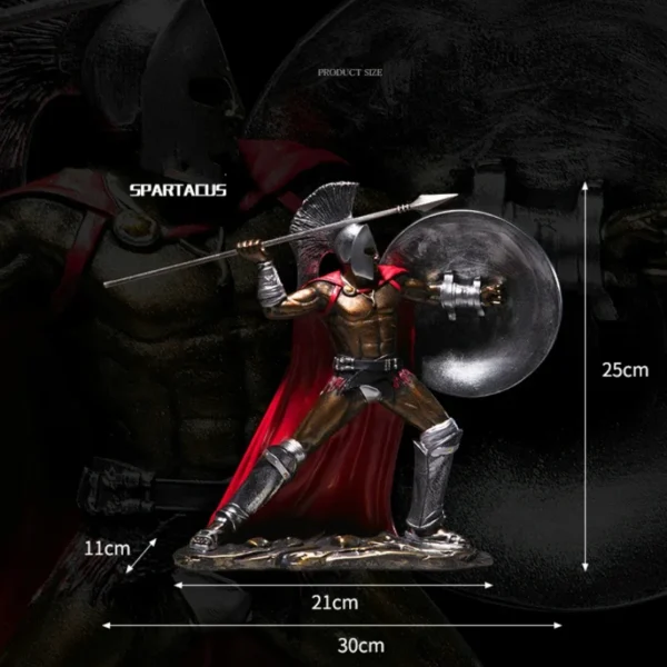 Spartan Resin Statue - Home Decor - Image 5